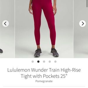lululemon Wunder Train High-Rise Tights with pockets